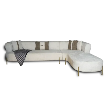 Plissé Gold Sofa Set
