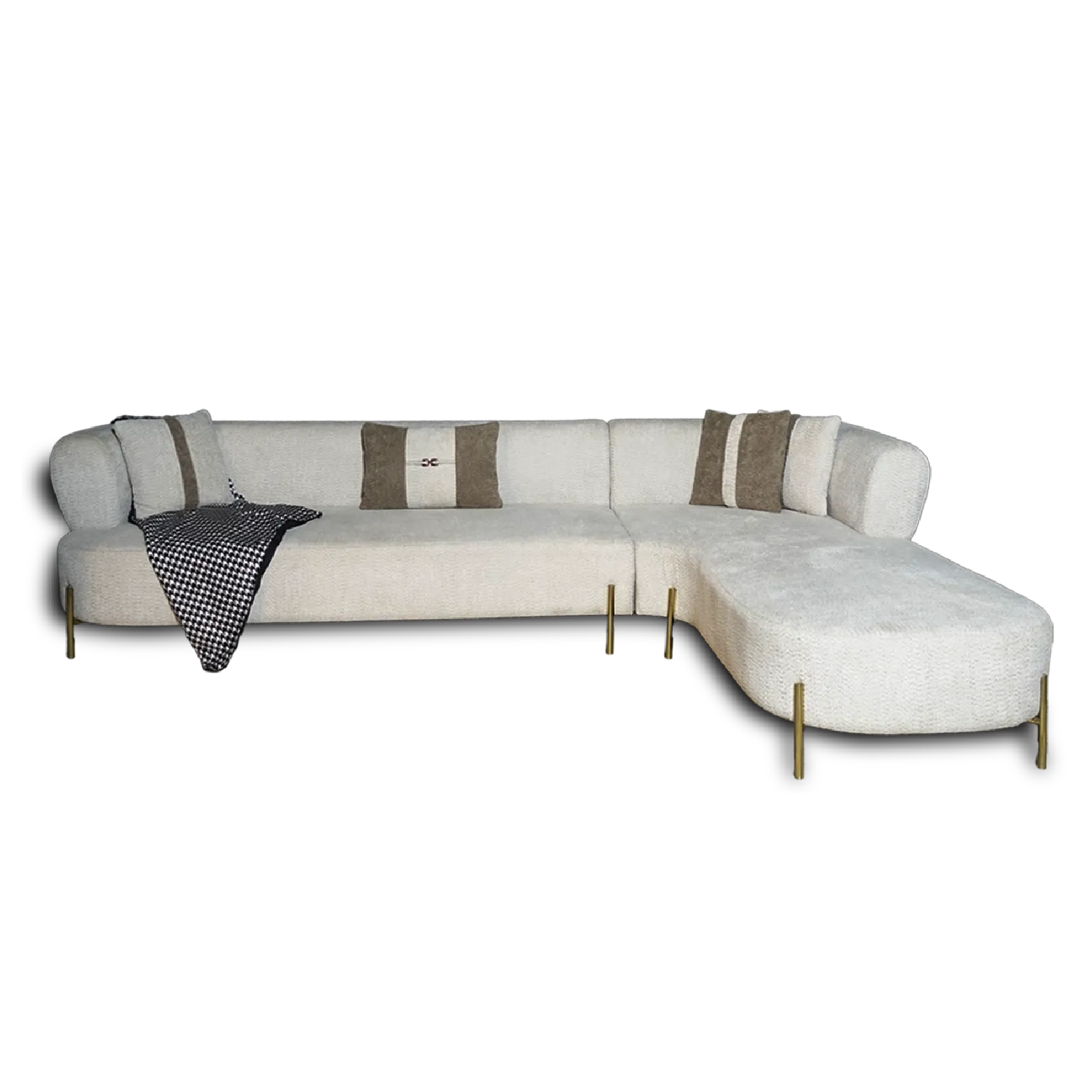 Plissé Gold Sofa Set Plissé Gold Sofa Set
