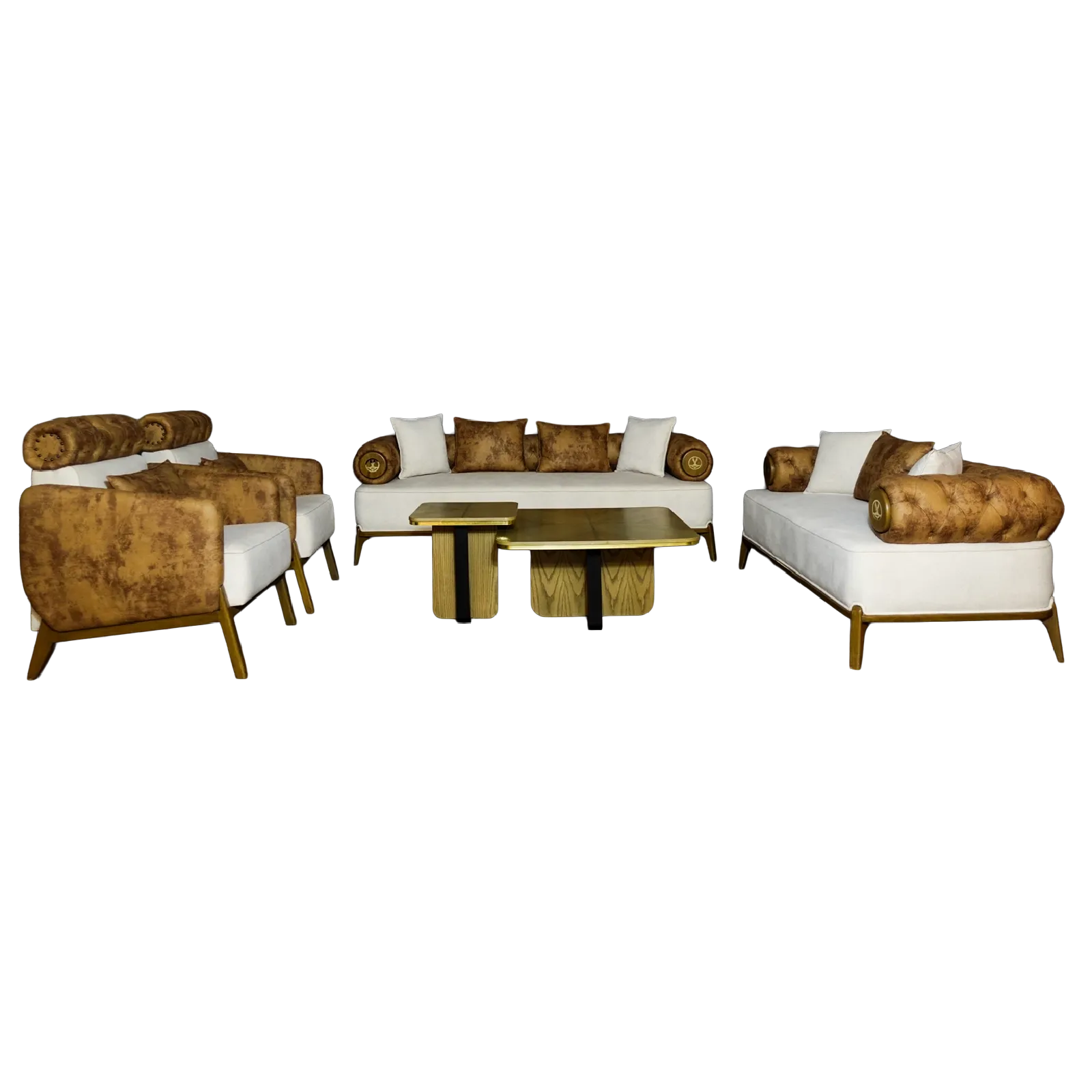 Plush Curve Sofa Set Plush Curve Sofa Set