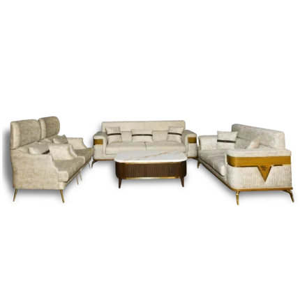 Verte Gold Sofa Set